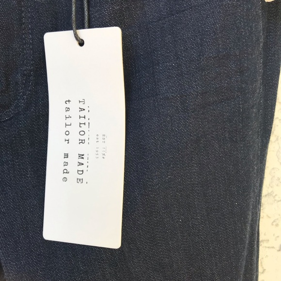NWT Tailor Made Jeans | Brisbane High Rise Slim Straight | Dark Wash - Picture 8 of 15